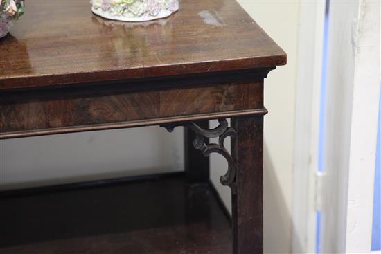 A George III mahogany serving table, W.4ft. D.1ft10in. H.2ft8in.